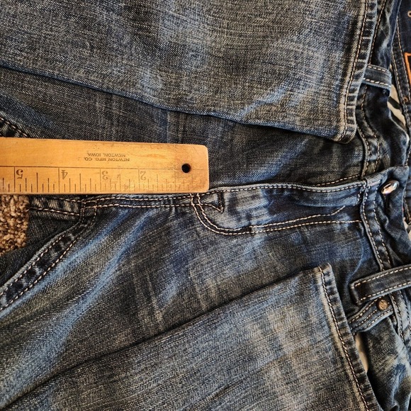 ROCK REVIVAL Women's Adaliz Easy Boot Cut Jeans Rhinestones Plus Size 36 x 30 - Picture 12 of 13